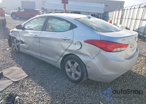 2012 Hyundai Elantra Gls z USA, uszkodzony, nr VIN 5NPDH4AE2CH142109